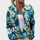 マリアナ - 秋のフラワーカーディガン
