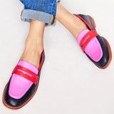 ルネッサ - カラフルなアクセントのモカシン
