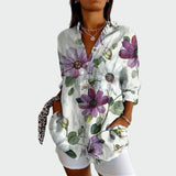 おしゃれな花柄シャツ